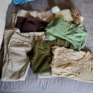 Womens not so mysterious neutral/green bundle